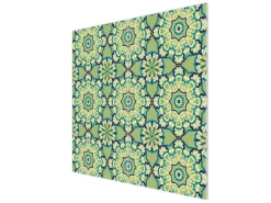 Banjado Herdabdeckungen|Herde<Herdabdeckplatte Glas 2 Teilig Je 30x52CM Schneidebrett Herdabdeckung Mit Motiv Kaleidoscop Grün