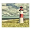 Banjado Schneidebretter|Herdabdeckungen<Herdabdeckplatte Glas 1 Teilig 60x52CM Schneidebrett Herdabdeckung Mit Motiv Leuchtturm Sylt