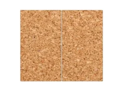 Banjado Herdabdeckplatte Glas 2 Teilig Je 30x52CM Schneidebrett Herdabdeckung Mit Motiv Kork< Schneidebretter|Herdabdeckungen