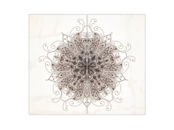 Best Banjado Herdabdeckplatte Glas 2 Teilig Je 30x52CM Schneidebrett Herdabdeckung Mit Motiv Mehendi
