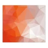 Banjado Herdabdeckplatte Glas 1 Teilig 60x52CM Schneidebrett Herdabdeckung Mit Motiv Orange Polygon< Schneidebretter|Herdabdeckungen