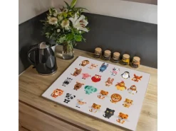 Banjado Herdabdeckplatte Glas 1 Teilig 60x52CM Schneidebrett Herdabdeckung Mit Motiv Freunde< Herdabdeckungen|Schneidebretter