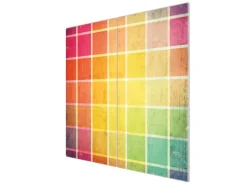 Banjado Schneidebretter|Herdabdeckungen<Herdabdeckplatte Glas 2 Teilig Je 30x52CM Schneidebrett Herdabdeckung Mit Motiv Bunte Glasbausteine
