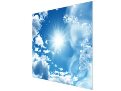 Banjado Schneidebretter|Herdabdeckungen<Herdabdeckplatte Glas 1 Teilig 60x52CM Schneidebrett Herdabdeckung Mit Motiv Clouds
