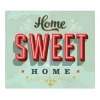 Best Banjado Herdabdeckplatte Glas 2 Teilig Je 30x52CM Schneidebrett Herdabdeckung Mit Motiv Home Sweet Home