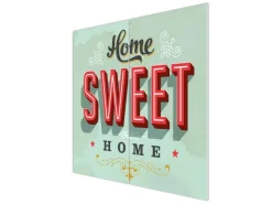Best Banjado Herdabdeckplatte Glas 2 Teilig Je 30x52CM Schneidebrett Herdabdeckung Mit Motiv Home Sweet Home
