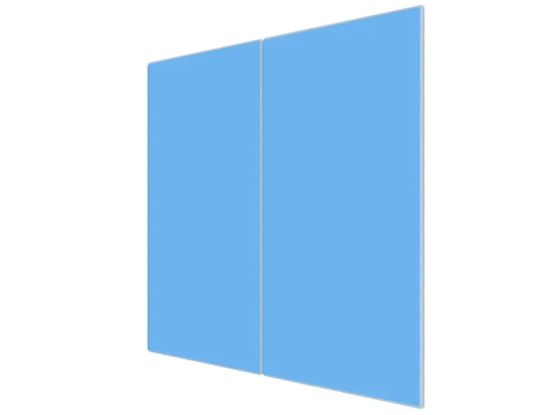 Banjado Herdabdeckungen|Herde<Herdabdeckplatte Glas 2 Teilig Je 30x52CM Schneidebrett Herdabdeckung Mit Motiv Pastellblau