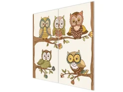 Banjado Herdabdeckplatte Glas 2 Teilig Je 30x52CM Schneidebrett Herdabdeckung Mit Motiv Zehn-Augen-Prinzip< Herde|Kochfelder