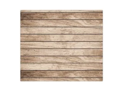 Banjado Herdabdeckplatte Glas 1 Teilig 60x52CM Schneidebrett Herdabdeckung Mit Motiv Blasse Holzlatten< Schneidebretter|Herdabdeckungen