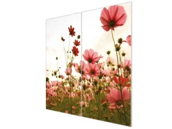Banjado Herdabdeckungen|Herde<Herdabdeckplatte Glas 2 Teilig Je 30x52CM Schneidebrett Herdabdeckung Mit Motiv Schmuckkörbchen