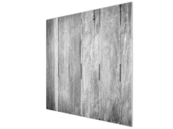 Banjado Schneidebretter|Herdabdeckungen<Herdabdeckplatte Glas 2 Teilig Je 30x52CM Schneidebrett Herdabdeckung Mit Motiv Holz Monochrom