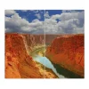 Banjado Schneidebretter|Herdabdeckungen<Herdabdeckplatte Glas 2 Teilig Je 30x52CM Schneidebrett Herdabdeckung Mit Motiv Grand Canyon