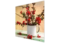 Banjado Herdabdeckplatte Glas 2 Teilig Je 30x52CM Schneidebrett Herdabdeckung Mit Motiv Berberitzen< Schneidebretter|Herdabdeckungen