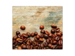 Sale Banjado Herdabdeckplatte Glas 1 Teilig 60x52CM Schneidebrett Herdabdeckung Mit Motiv Kaffeebohnen