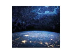 Best Banjado Herdabdeckplatte Glas 1 Teilig 60x52CM Schneidebrett Herdabdeckung Mit Motiv Galaxie
