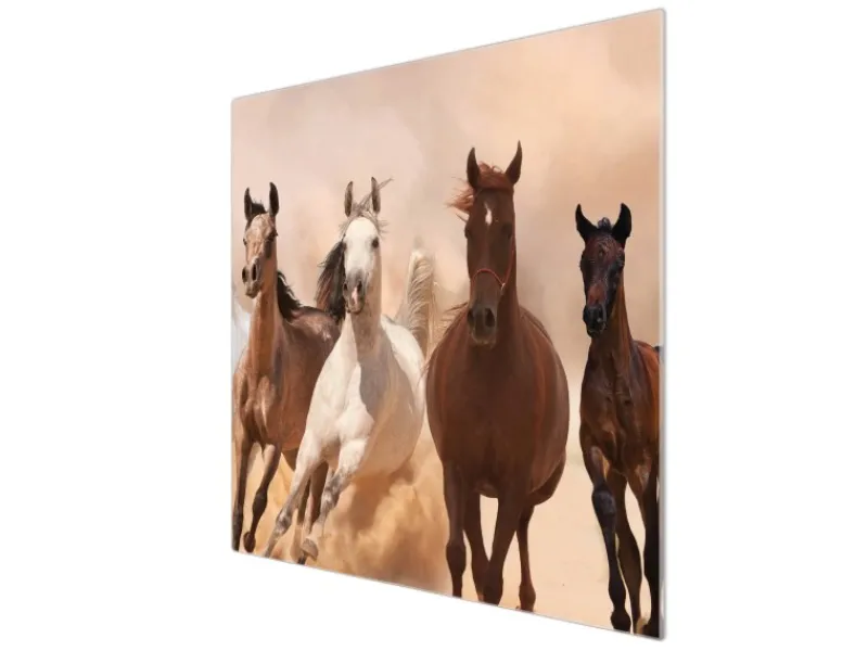 Banjado Schneidebretter|Kochfelder<Herdabdeckplatte Glas 1 Teilig 60x52CM Schneidebrett Herdabdeckung Mit Motiv Mongolische Stimmung