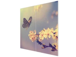 Outlet Banjado Herdabdeckplatte Glas 2 Teilig Je 30x52CM Schneidebrett Herdabdeckung Mit Motiv Tag Im Mai