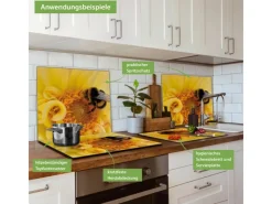 Banjado Herdabdeckplatte Glas 1 Teilig 60x52CM Schneidebrett Herdabdeckung Mit Motiv Hummel< Schneidebretter|Herdabdeckungen