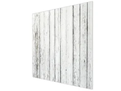 Banjado Herdabdeckungen|Herde<Herdabdeckplatte Glas 1 Teilig 60x52CM Schneidebrett Herdabdeckung Mit Motiv Weißer Bretterzaun