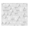Banjado Herdabdeckplatte Glas 1 Teilig 60x52CM Schneidebrett Herdabdeckung Mit Motiv Weisse Dreiecke< Schneidebretter|Herde
