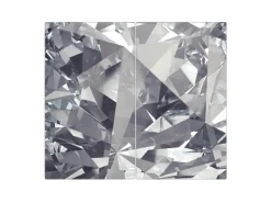 Banjado Herdabdeckplatte Glas 2 Teilig Je 30x52CM Schneidebrett Herdabdeckung Mit Motiv Facetten Monochrome< Herde|Kochfelder