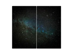 Banjado Herdabdeckungen|Herde<Herdabdeckplatte Glas 2 Teilig Je 30x52CM Schneidebrett Herdabdeckung Mit Motiv Nachthimmel