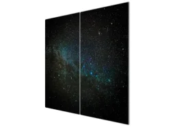 Banjado Herdabdeckungen|Herde<Herdabdeckplatte Glas 2 Teilig Je 30x52CM Schneidebrett Herdabdeckung Mit Motiv Nachthimmel