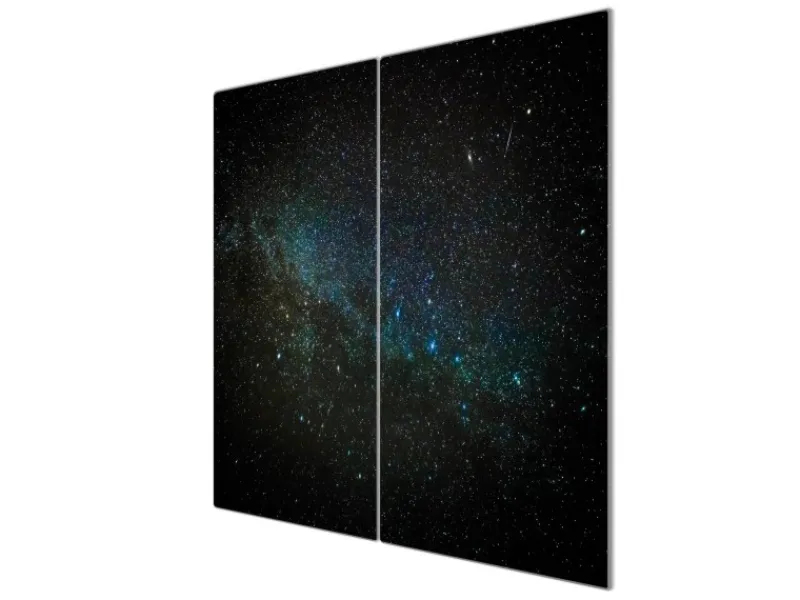 Banjado Herdabdeckungen|Herde<Herdabdeckplatte Glas 2 Teilig Je 30x52CM Schneidebrett Herdabdeckung Mit Motiv Nachthimmel