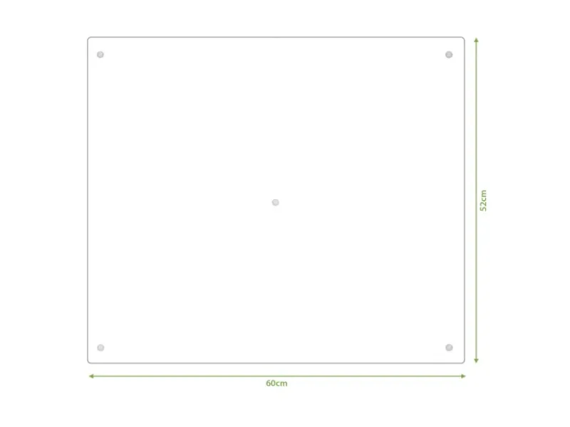 Banjado Herdabdeckplatte Glas 1 Teilig 60x52CM Schneidebrett Herdabdeckung Mit Motiv Gräser< Herdabdeckungen|Herde