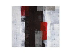 Banjado Herdabdeckplatte Glas 1 Teilig 60x52CM Schneidebrett Herdabdeckung Mit Motiv Abstrakt Rot< Schneidebretter|Herdabdeckungen