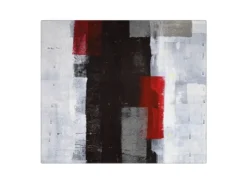 Banjado Herdabdeckplatte Glas 1 Teilig 60x52CM Schneidebrett Herdabdeckung Mit Motiv Abstrakt Rot< Schneidebretter|Herdabdeckungen