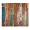 Outlet Banjado Herdabdeckplatte Glas 1 Teilig 60x52CM Schneidebrett Herdabdeckung Mit Motiv Buntes Holz