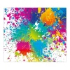 Best Banjado Herdabdeckplatte Glas 1 Teilig 60x52CM Schneidebrett Herdabdeckung Mit Motiv Farbspritzer