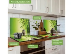 Banjado Herdabdeckplatte Glas 1 Teilig 60x52CM Schneidebrett Herdabdeckung Mit Motiv Innere Ruhe< Schneidebretter|Herde