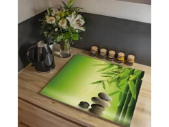 Banjado Herdabdeckplatte Glas 1 Teilig 60x52CM Schneidebrett Herdabdeckung Mit Motiv Innere Ruhe< Schneidebretter|Herde