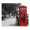 Banjado Herdabdeckungen|Schneidebretter<Herdabdeckplatte Glas 1 Teilig 60x52CM Schneidebrett Herdabdeckung Mit Motiv London Red Telephone