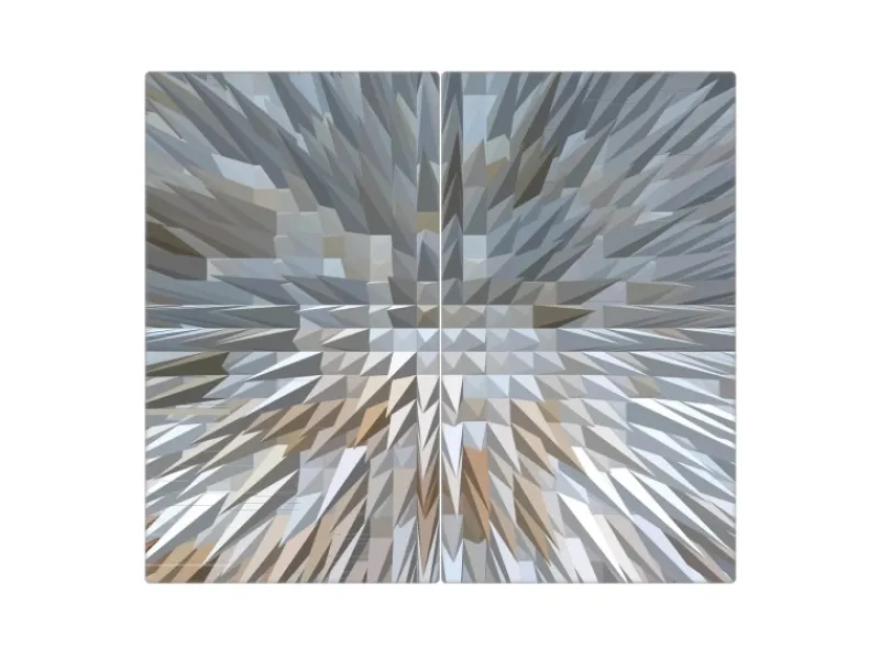 Banjado Herdabdeckplatte Glas 2 Teilig Je 30x52CM Schneidebrett Herdabdeckung Mit Motiv Dornen Aus Eis< Herde|Herdabdeckungen