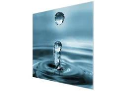 Online Banjado Herdabdeckplatte Glas 1 Teilig 60x52CM Schneidebrett Herdabdeckung Mit Motiv Wassertropfen