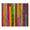 Hot Banjado Herdabdeckplatte Glas 2 Teilig Je 30x52CM Schneidebrett Herdabdeckung Mit Motiv Holz Collage Bunt