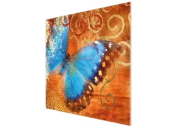 Banjado Schneidebretter|Herdabdeckungen<Herdabdeckplatte Glas 1 Teilig 60x52CM Schneidebrett Herdabdeckung Mit Motiv Schmetterling