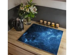 Banjado Herdabdeckplatte Glas 1 Teilig 60x52CM Schneidebrett Herdabdeckung Mit Motiv Universum< Herdabdeckungen|Kochfelder