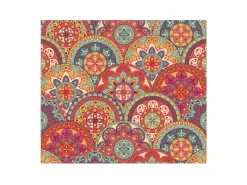 Banjado Herdabdeckplatte Glas 1 Teilig 60x52CM Schneidebrett Herdabdeckung Mit Motiv Rosetten< Schneidebretter|Herdabdeckungen