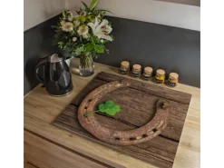 Banjado Herdabdeckungen<Herdabdeckplatte Glas 2 Teilig Je 30x52CM Schneidebrett Herdabdeckung Mit Motiv Doppeltes Glück