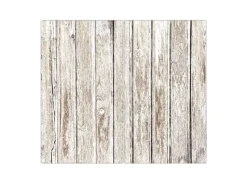 Banjado Herde<Herdabdeckplatte Glas 2 Teilig Je 30x52CM Schneidebrett Herdabdeckung Mit Motiv Weißes Holz