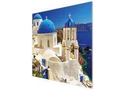 Banjado Herdabdeckplatte Glas 1 Teilig 60x52CM Schneidebrett Herdabdeckung Mit Motiv Griechenland< Schneidebretter|Herde