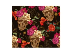 Banjado Schneidebretter|Herdabdeckungen<Herdabdeckplatte Glas 1 Teilig 60x52CM Schneidebrett Herdabdeckung Mit Motiv Los Dias De Muertos