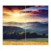 Banjado Schneidebretter|Herdabdeckungen<Herdabdeckplatte Glas 2 Teilig Je 30x52CM Schneidebrett Herdabdeckung Mit Motiv Karpaten Sonnenuntergang