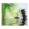 Banjado Herdabdeckplatte Glas 2 Teilig Je 30x52CM Schneidebrett Herdabdeckung Mit Motiv Steine & Relax 6