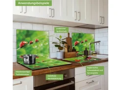 Discount Banjado Herdabdeckplatte Glas 1 Teilig 60x52CM Schneidebrett Herdabdeckung Mit Motiv Für Jeden Einen