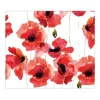 Outlet Banjado Herdabdeckplatte Glas 1 Teilig 60x52CM Schneidebrett Herdabdeckung Mit Motiv Mohn Aquarell